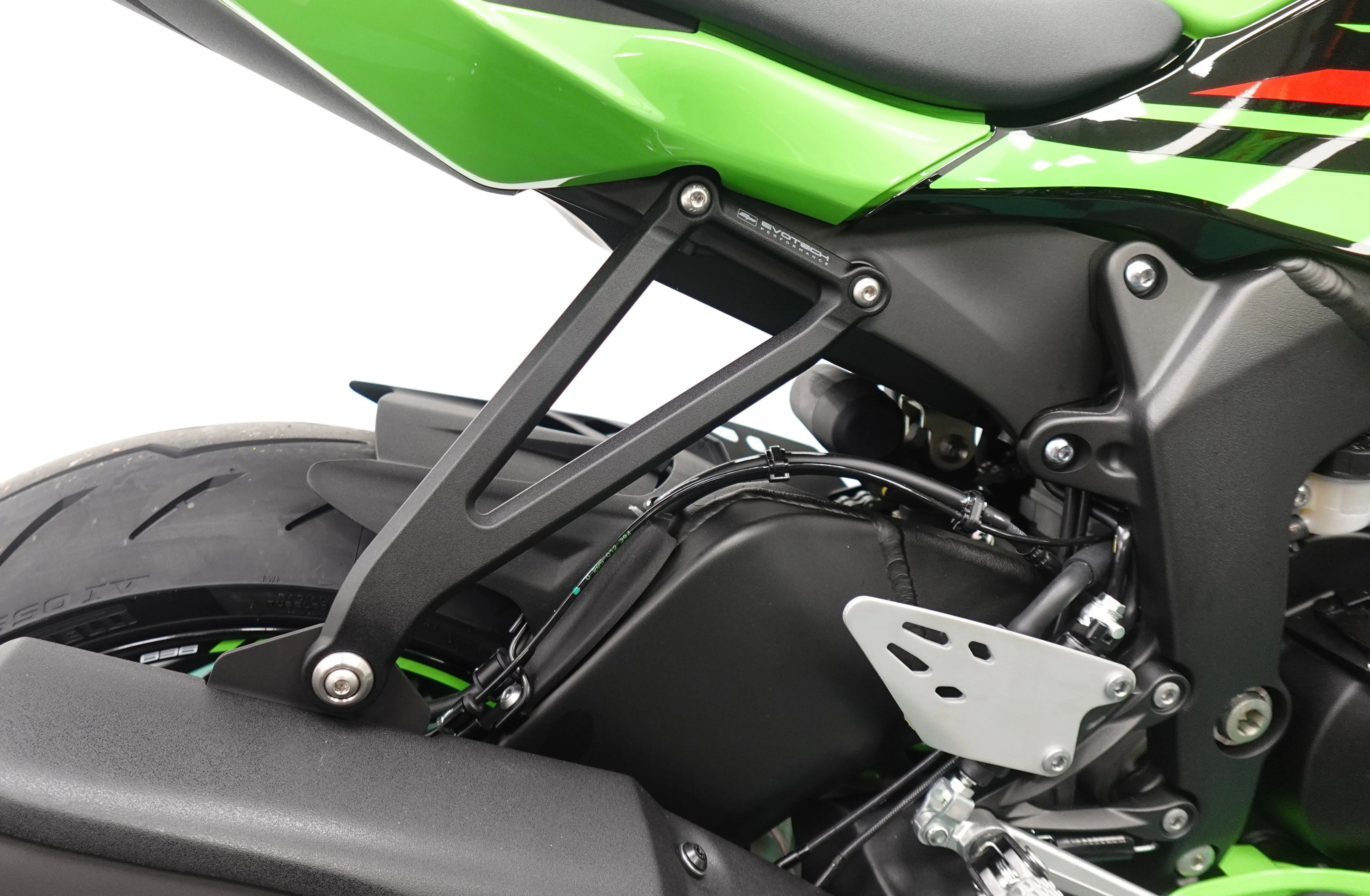 Evotech Exhaust Hanger & Pillion Footpeg Removal Kit - Kawasaki Ninja ZX-4R (2023+) - Image 3