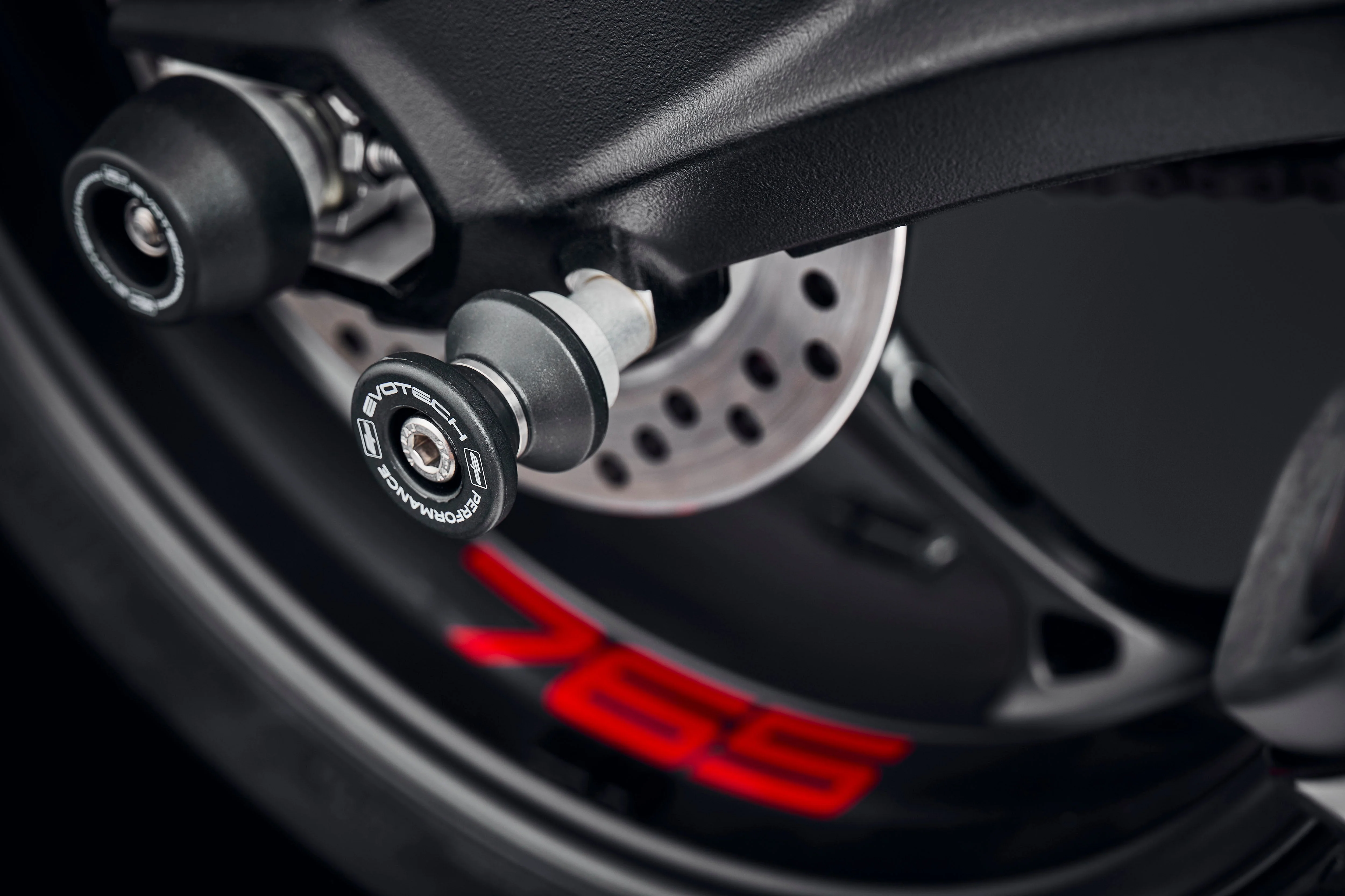 Evotech Paddock Stand Bobbins - Triumph Street Triple 765 R (2023+) - Image 3