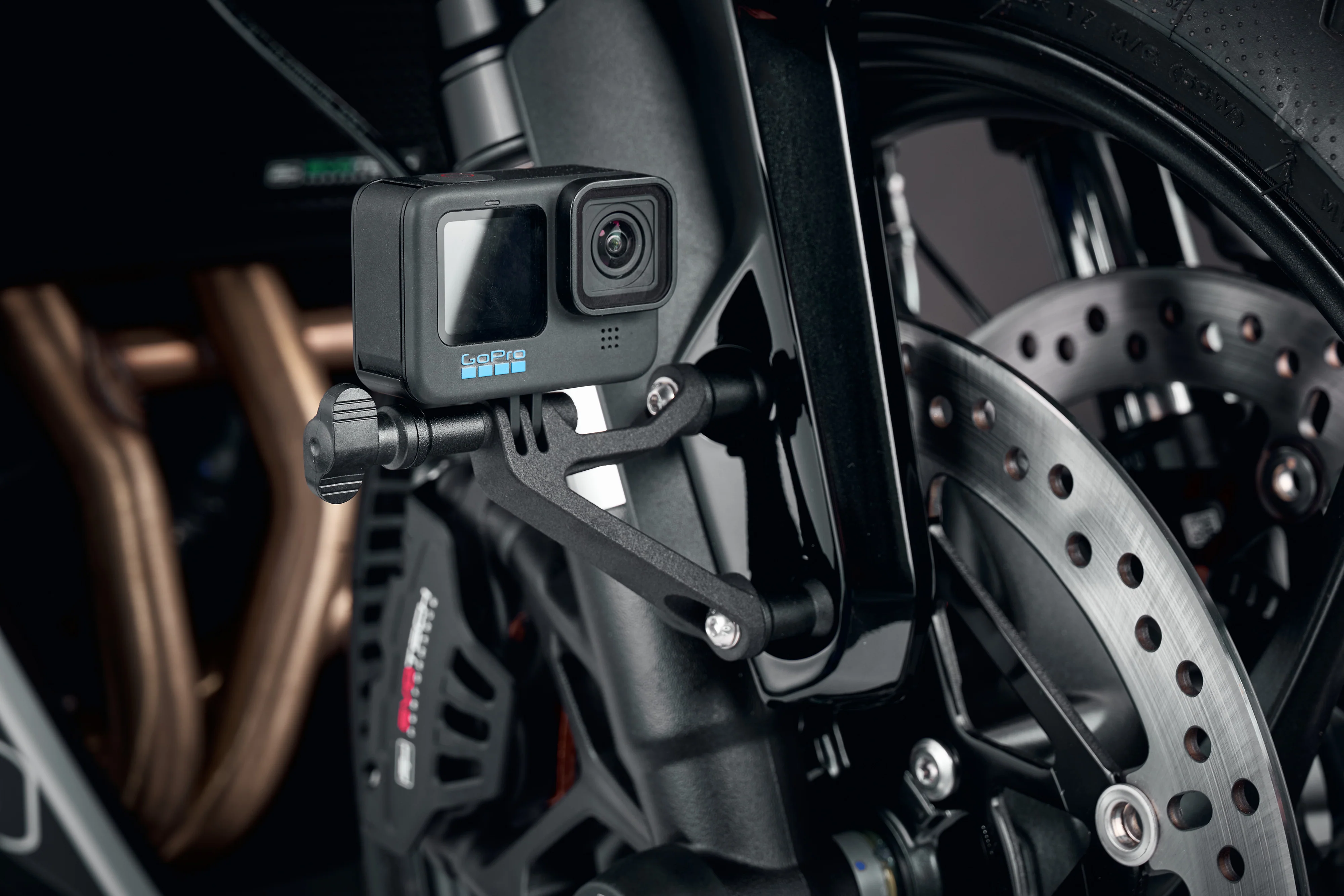 Evotech Action / Safety Camera Front Mudguard Mount - Ducati Monster V2 (2026+) - Image 2