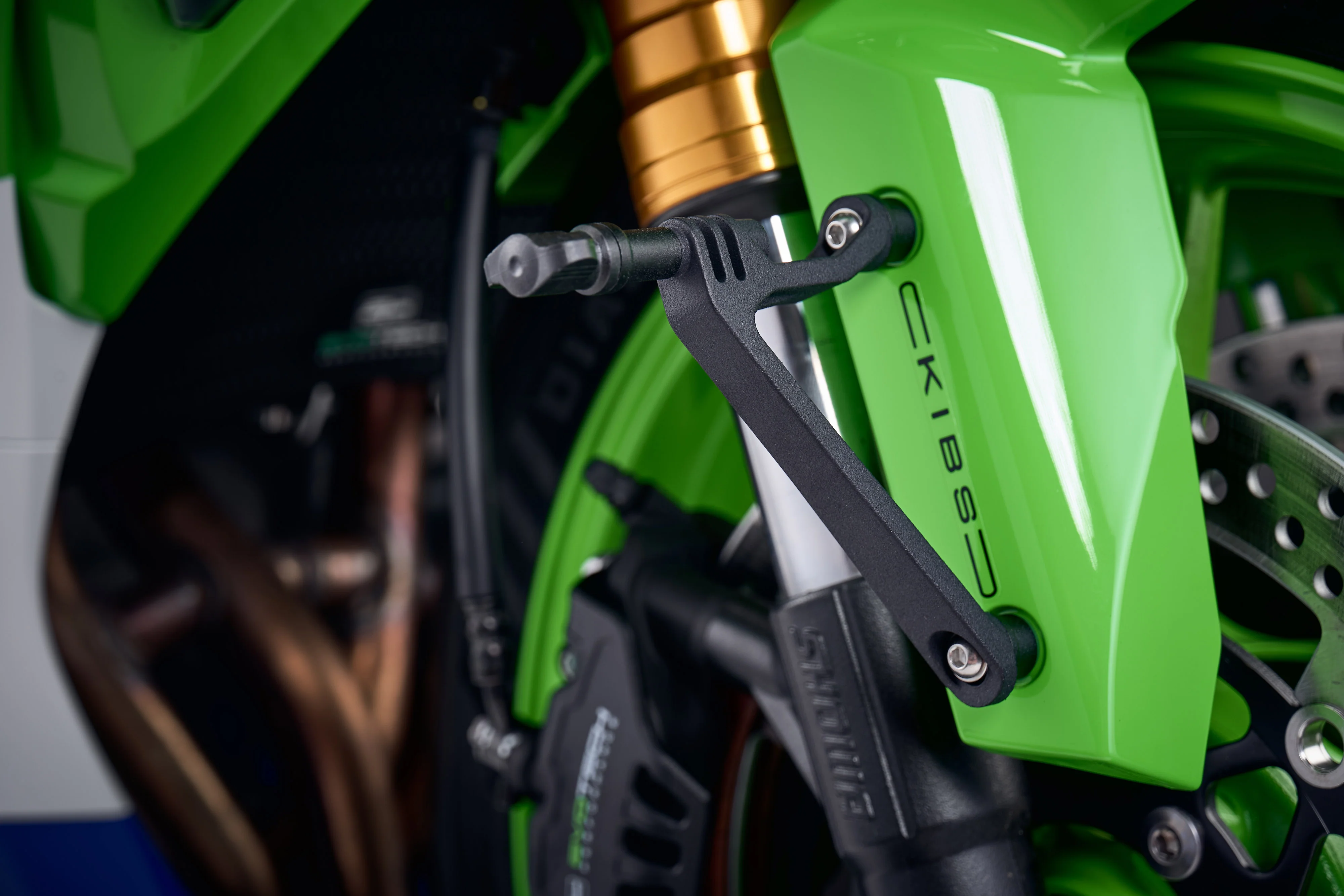 Evotech Action / Safety Camera Front Mudguard Mount - Kawasaki Ninja H2 SX SE (2022+) - Image 2