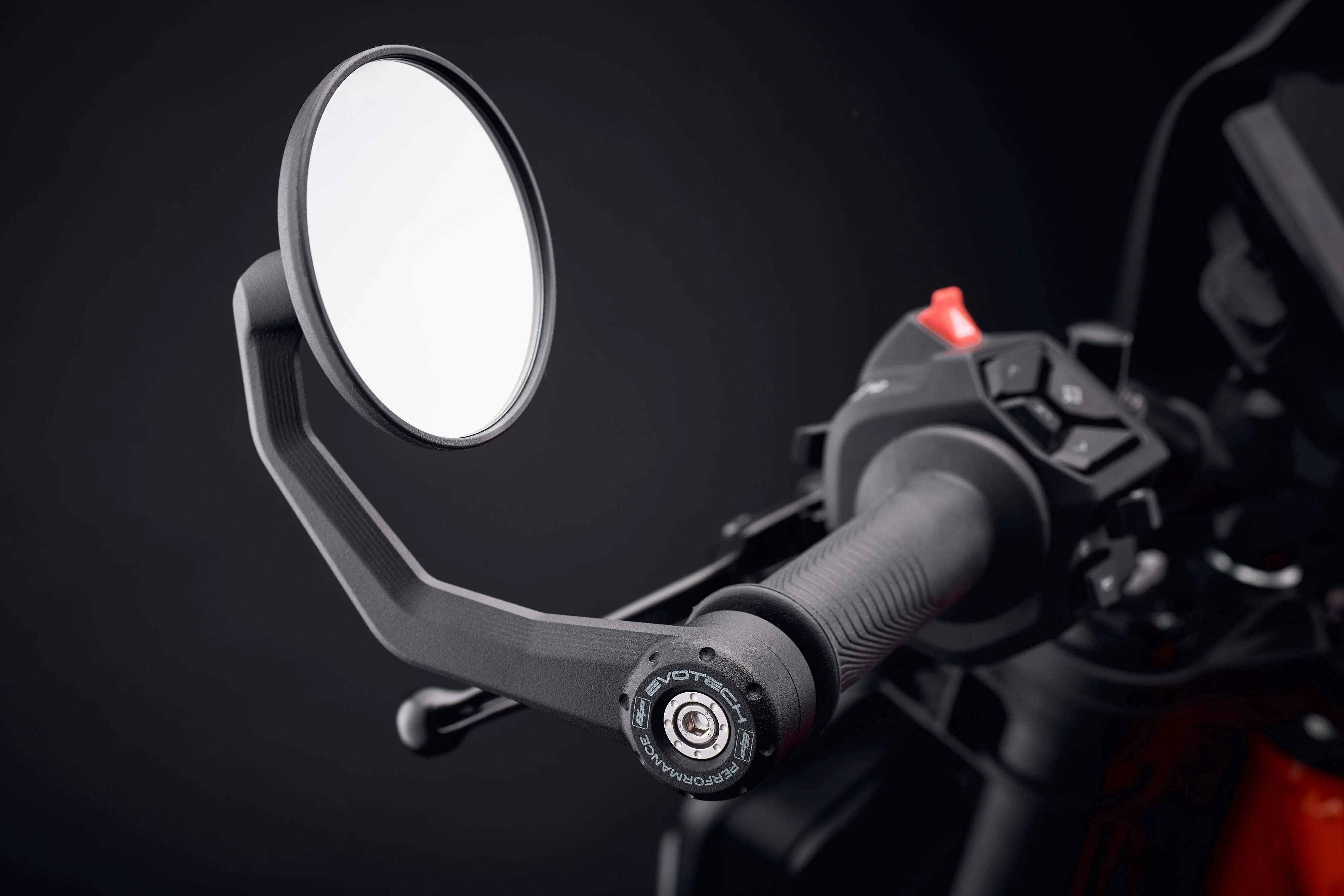 Evotech Bar End Mirrors / Brake Protector (Retro) - Husqvarna Vitpilen 125 (2024+) - Image 3