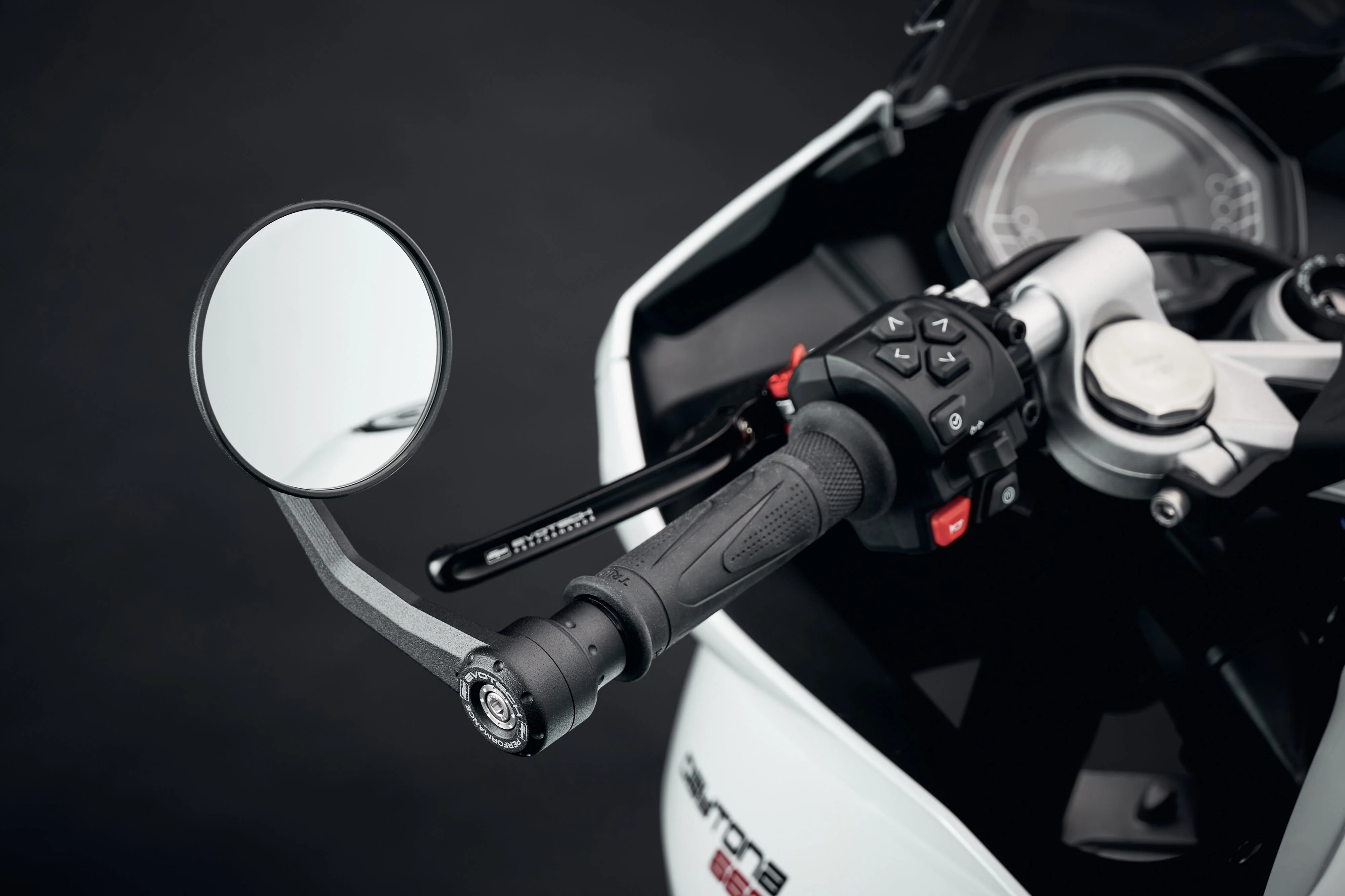 Evotech Bar End Mirrors (Retro) - Triumph Trident 660 (2021 - 2024) - Image 3