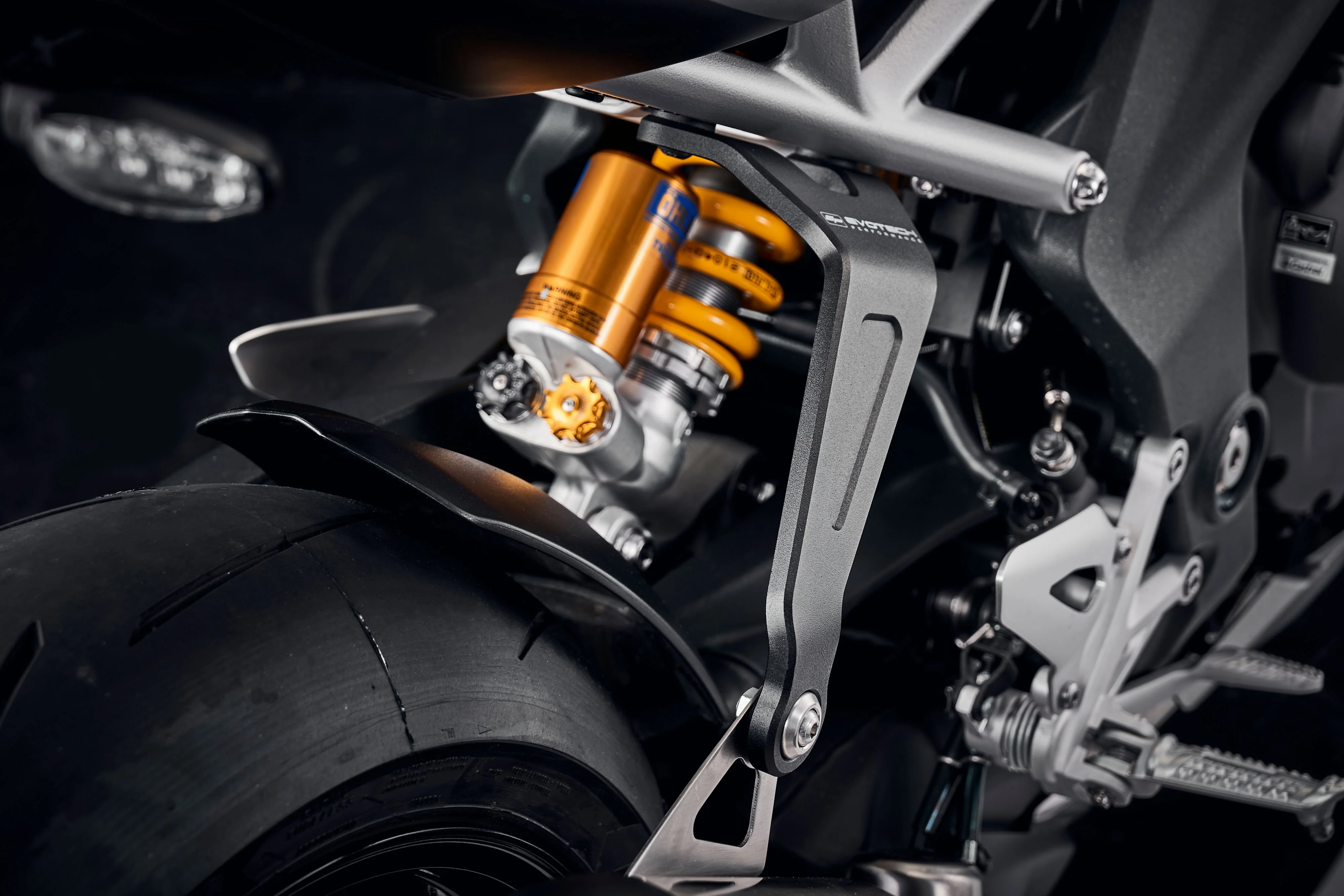 Evotech Exhaust Hanger (Black) - Triumph Speed Triple 1200 RS (2025+) - Image 6