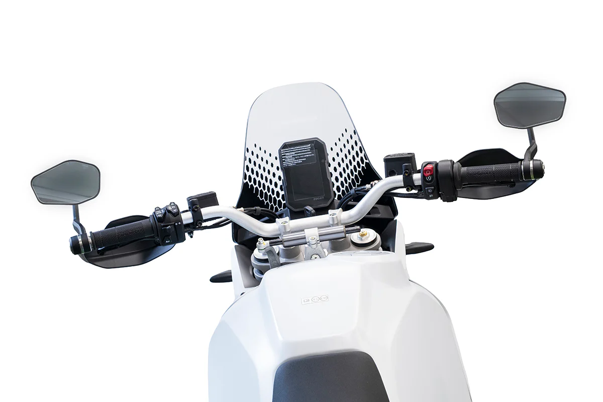 Evotech Handguard Bar End Mirrors (Sport) - Ducati DesertX Rally (2024+) - Image 2
