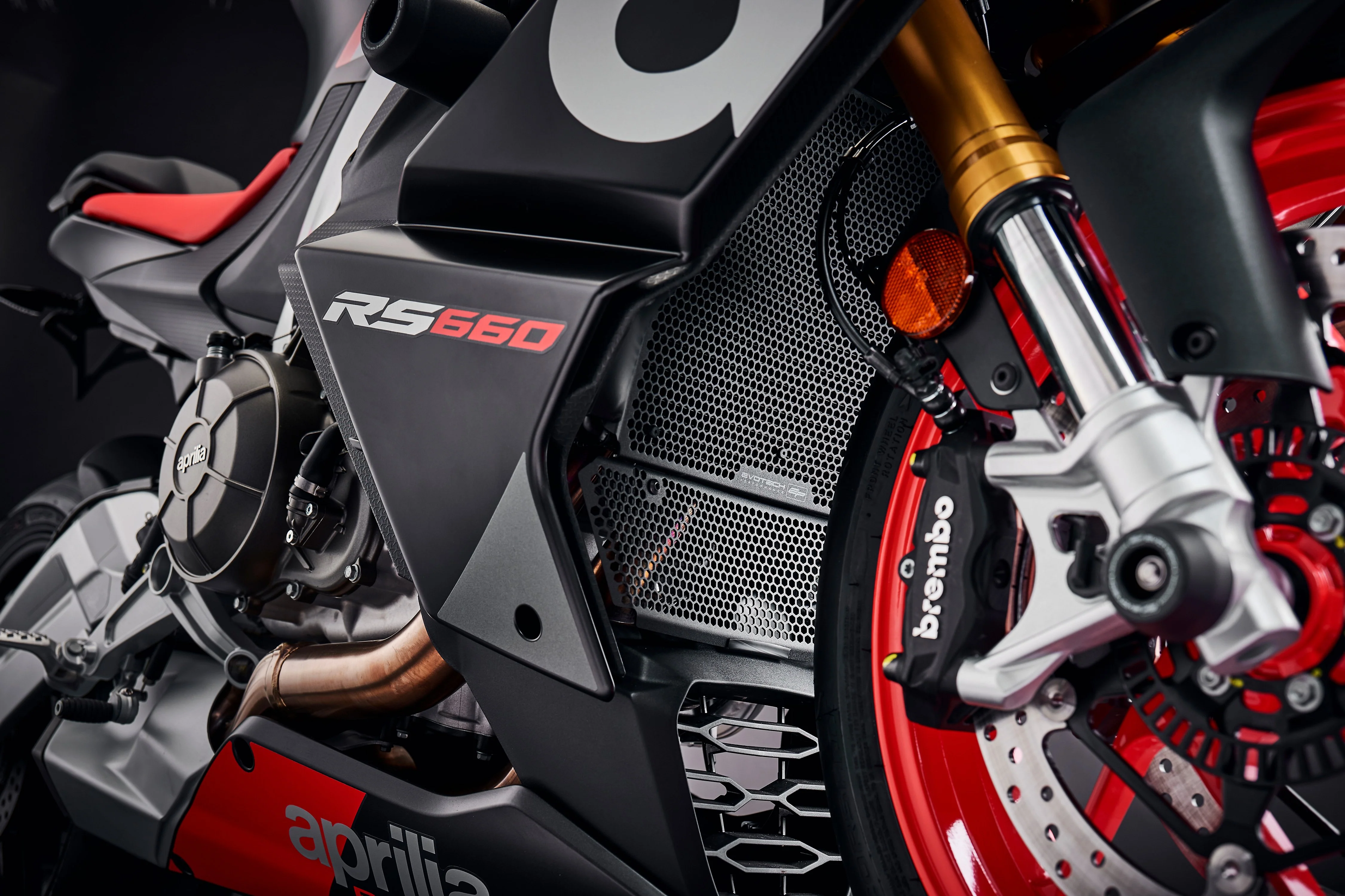 Evotech Radiator & Header Guard Set - Aprilia RS 660 (2025+) - Image 3