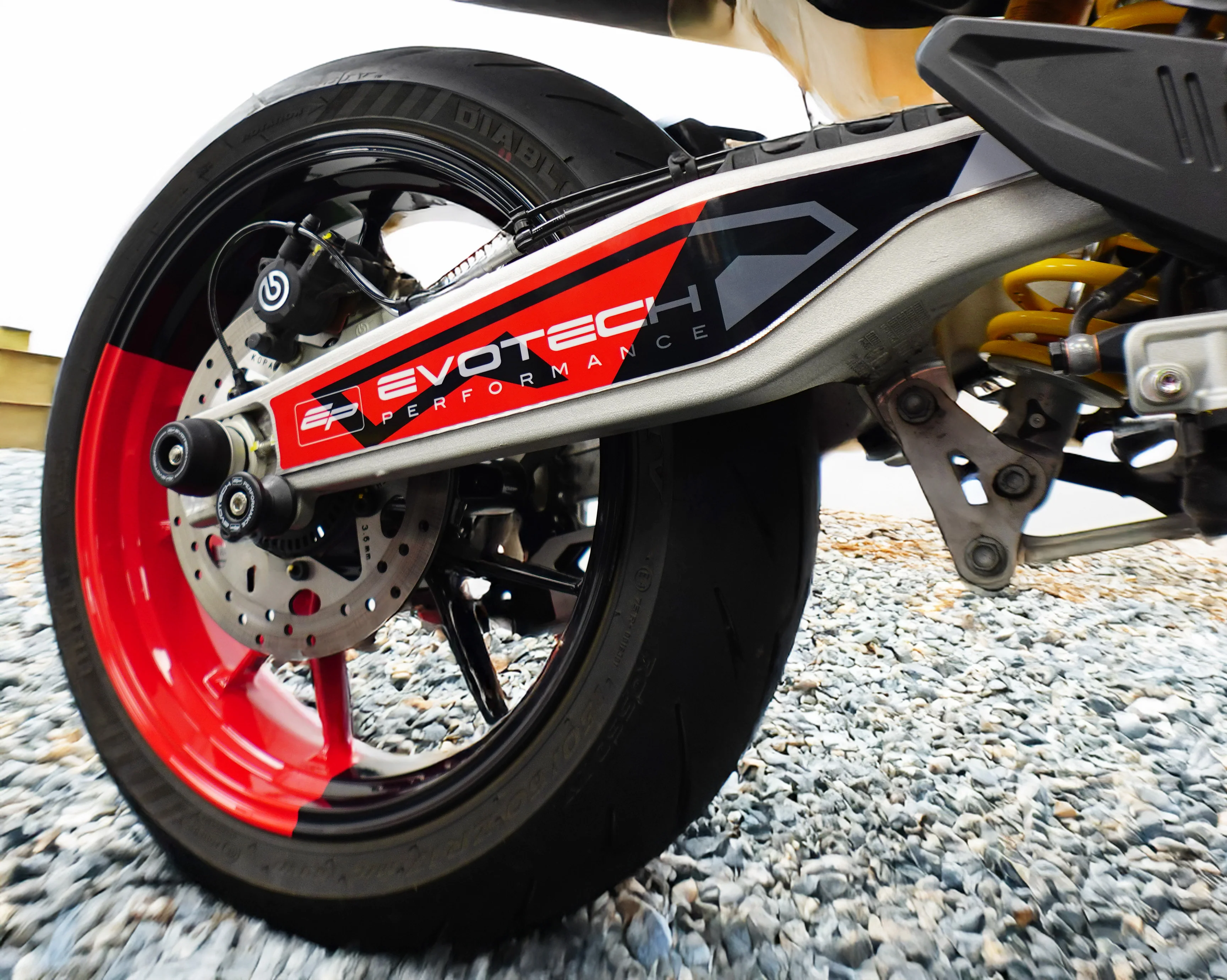 Evotech Swingarm Sticker / Protector - Ducati Hypermotard 698 Mono (2024+) - Image 3